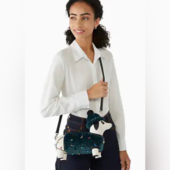 NWT KATE SPADE ♠️ CLAUD DACHSHUND CROSSBODY PURSE - Picture 4 of 5